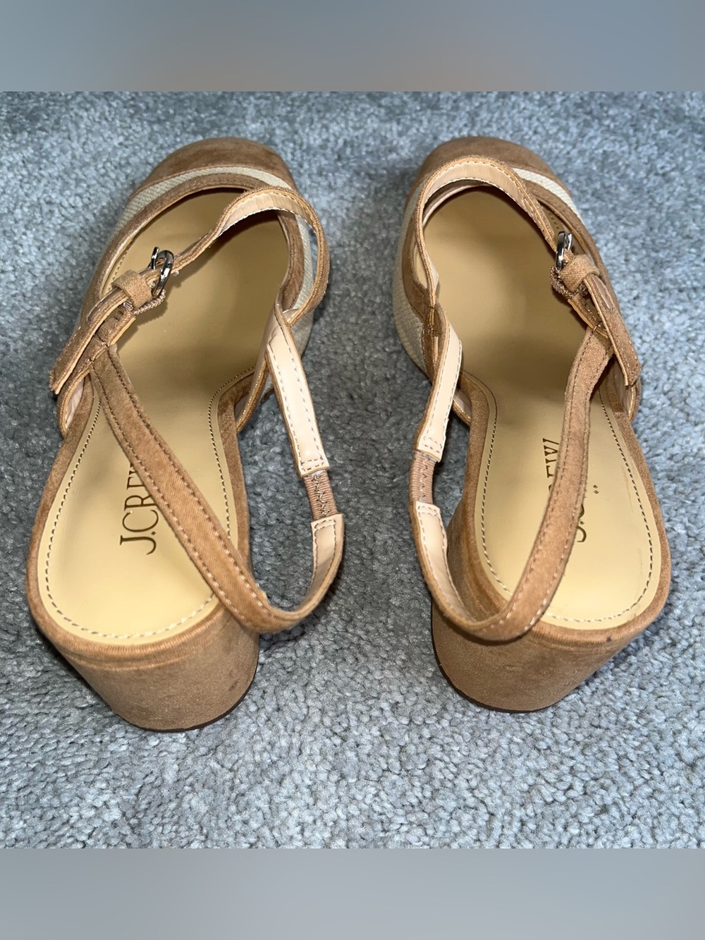 NWT J.Crew Woven Slingback Heels 7 - Picture 4 of 7